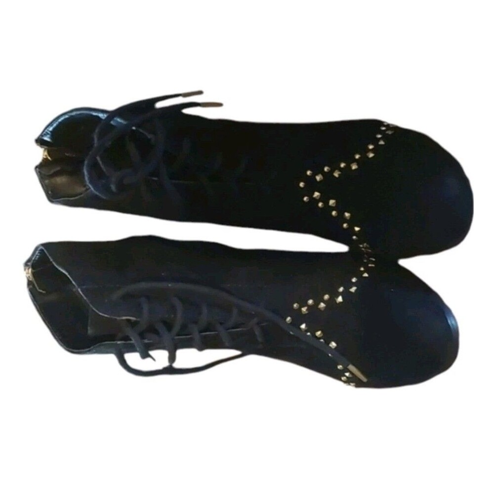 Charming Charlie Women's Boots Size 9 Black Faux Suede